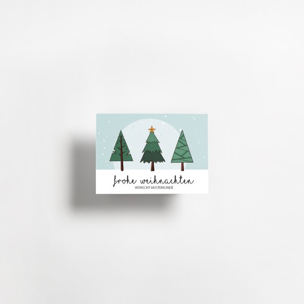 Postkarte | Weihnachten | Lichtung