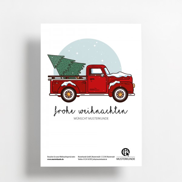 Plakat | Weihnachten | Auto