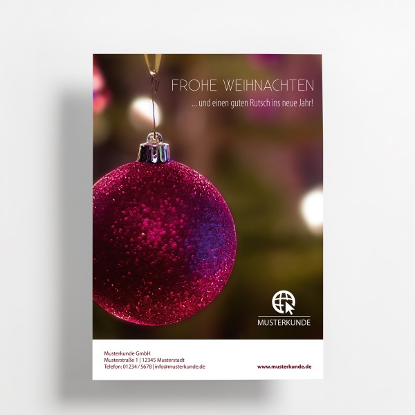 Plakat | Weihnachten | Christbaumkugel
