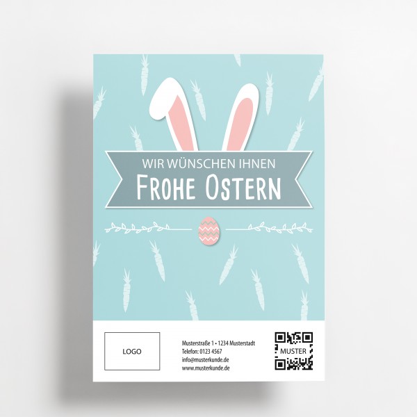 Plakat Ostern Hasenohren